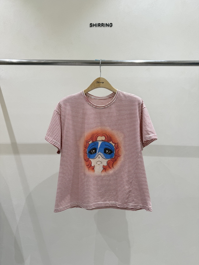 SHIRRING韓國代購女裝新品26春夏時尚熱賣人氣職業推薦T恤SHIRRINGT恤圖色1