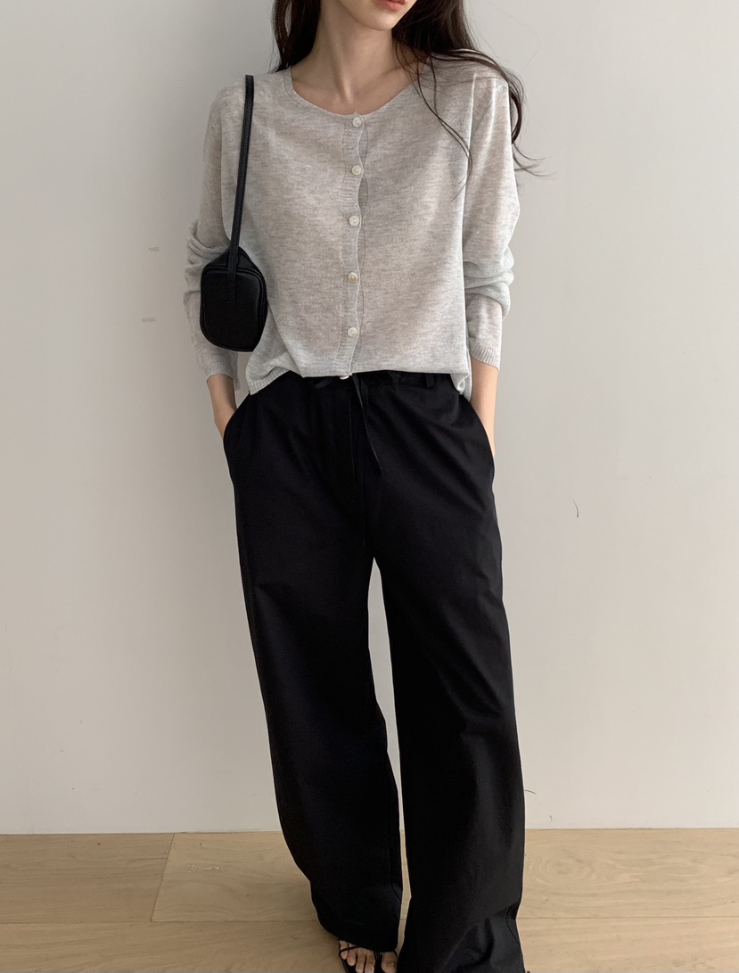 NOTICE韓國直郵實拍女士新品職業26春夏時尚針織衫亞麻開衫NOTICE針織衫