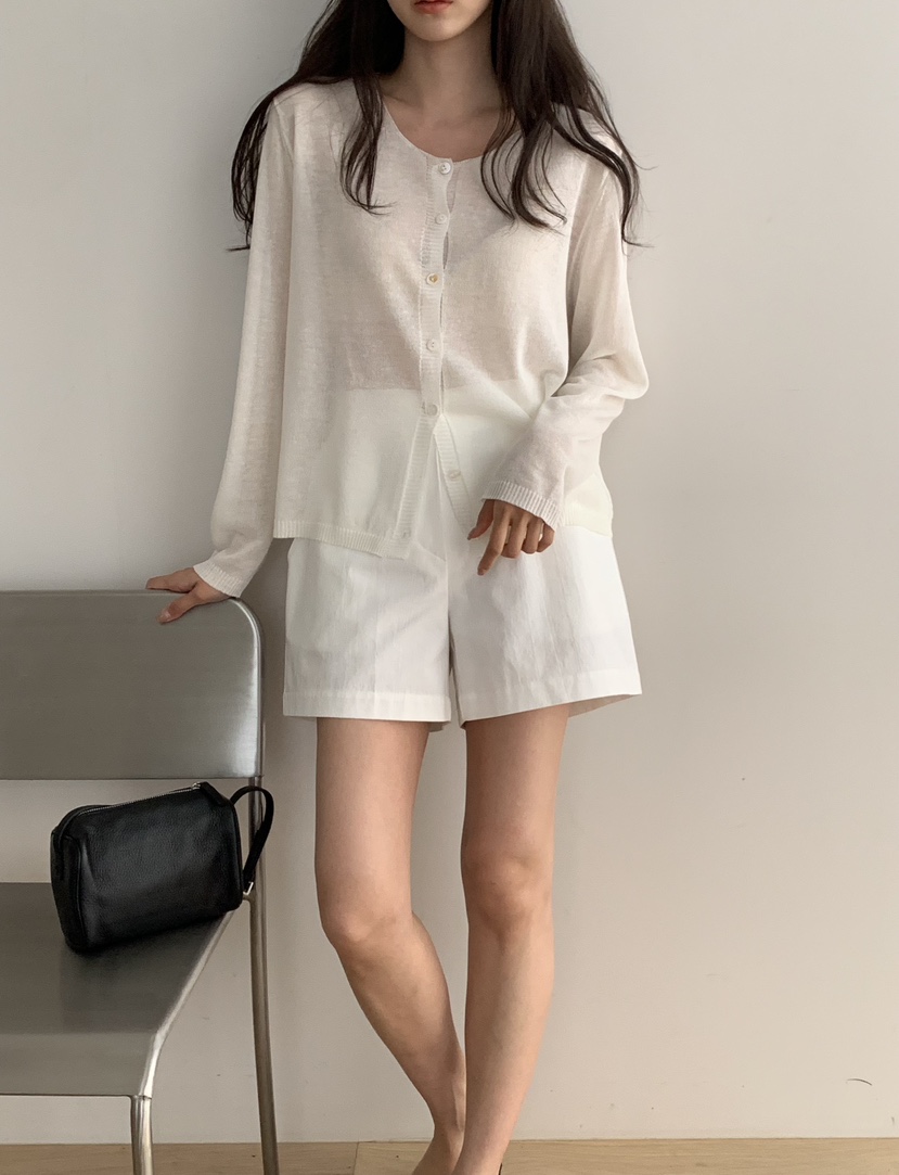 NOTICE韓國直郵實拍女士新品職業26春夏時尚針織衫亞麻開衫NOTICE針織衫