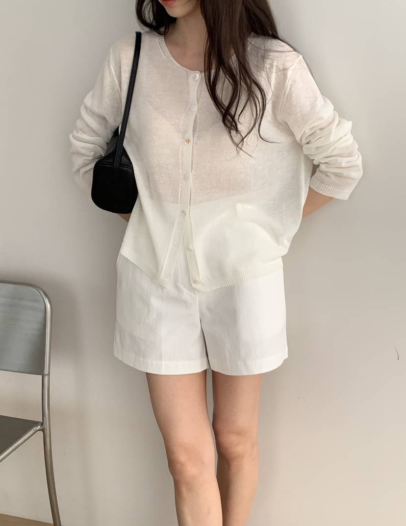 NOTICE韓國直郵實拍女士新品職業26春夏時尚針織衫亞麻開衫NOTICE針織衫