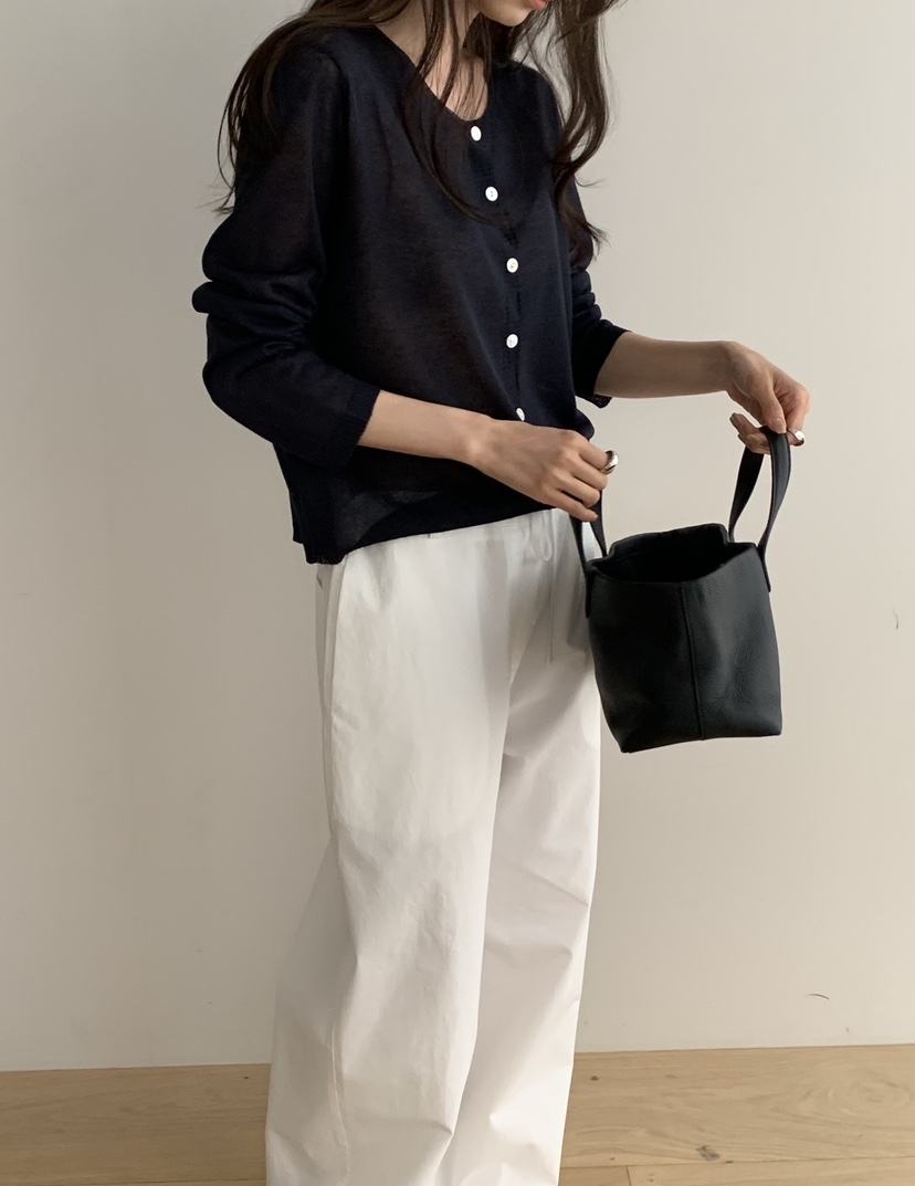 NOTICE韓國直郵實拍女士新品職業26春夏時尚針織衫亞麻開衫NOTICE針織衫