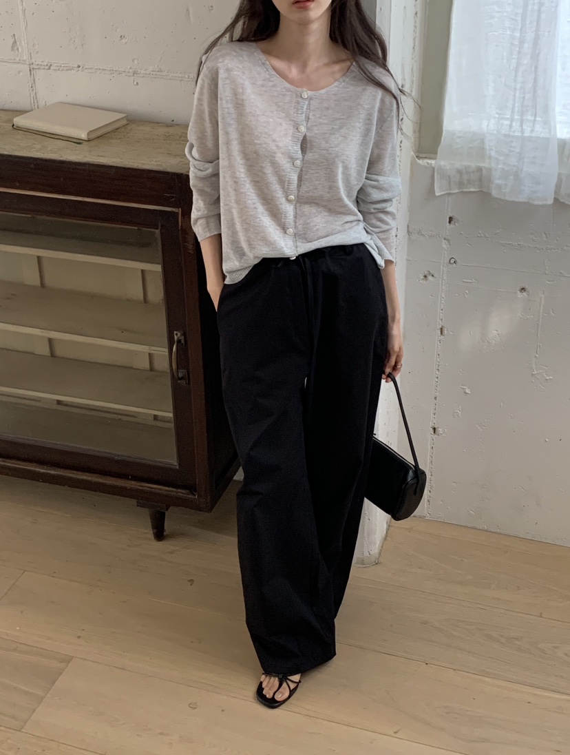 NOTICE韓國直郵實拍女士新品職業26春夏時尚針織衫亞麻開衫NOTICE針織衫