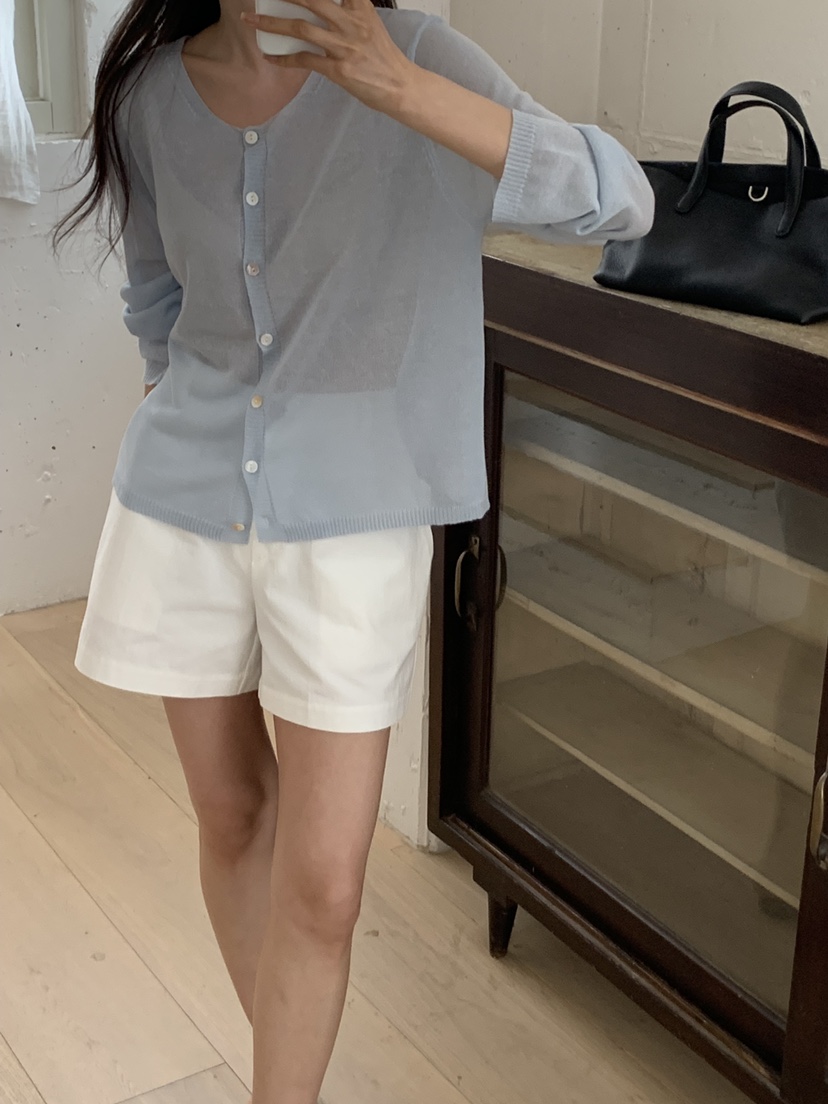 NOTICE韓國直郵實拍女士新品職業26春夏時尚針織衫亞麻開衫NOTICE針織衫