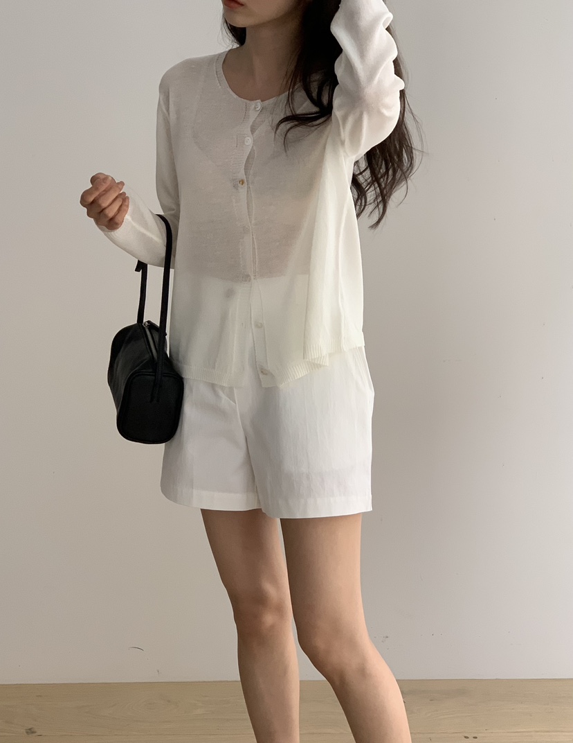 NOTICE韓國直郵實拍女士新品職業26春夏時尚針織衫亞麻開衫NOTICE針織衫