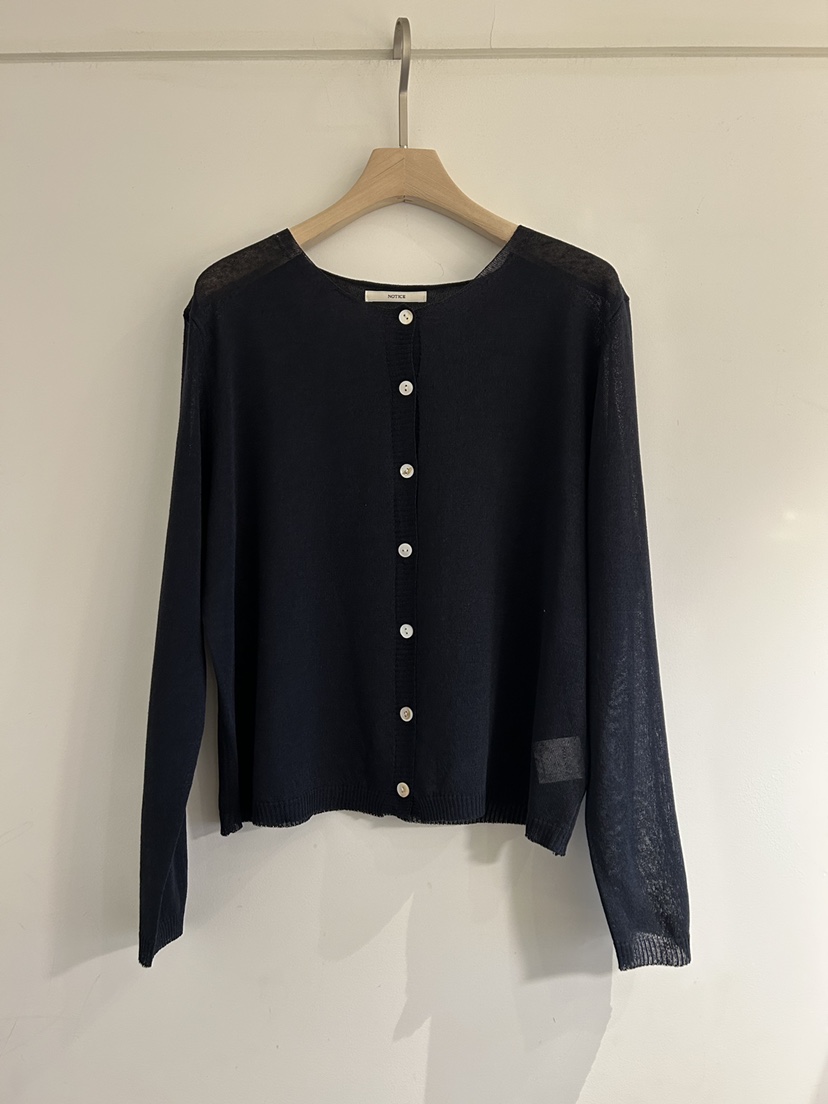 NOTICE韓國直郵實拍女士新品職業26春夏時尚針織衫亞麻開衫NOTICE針織衫圖色3