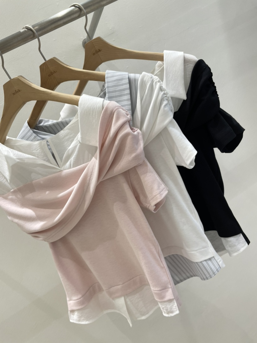 MUSK韓國東大門代購女裝新品人氣休閑時尚熱賣襯衫蕾絲衫MUSK襯衫/蕾絲衫