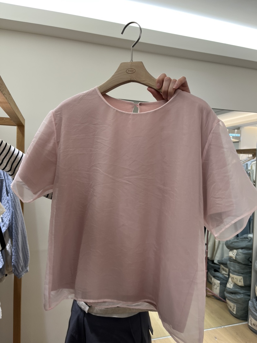 TIZZI韓國東大門直郵女士新款職業時尚26春夏休閑襯衫蕾絲衫TIZZI襯衫/蕾絲衫圖色3