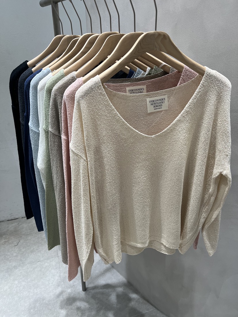EVERCOMMERCE METICULOUSLY DESIGNED韓國東大門直郵女裝新款休閑針織衫EVERCOMMERCE METICULOUSLY DESIGNED針織衫