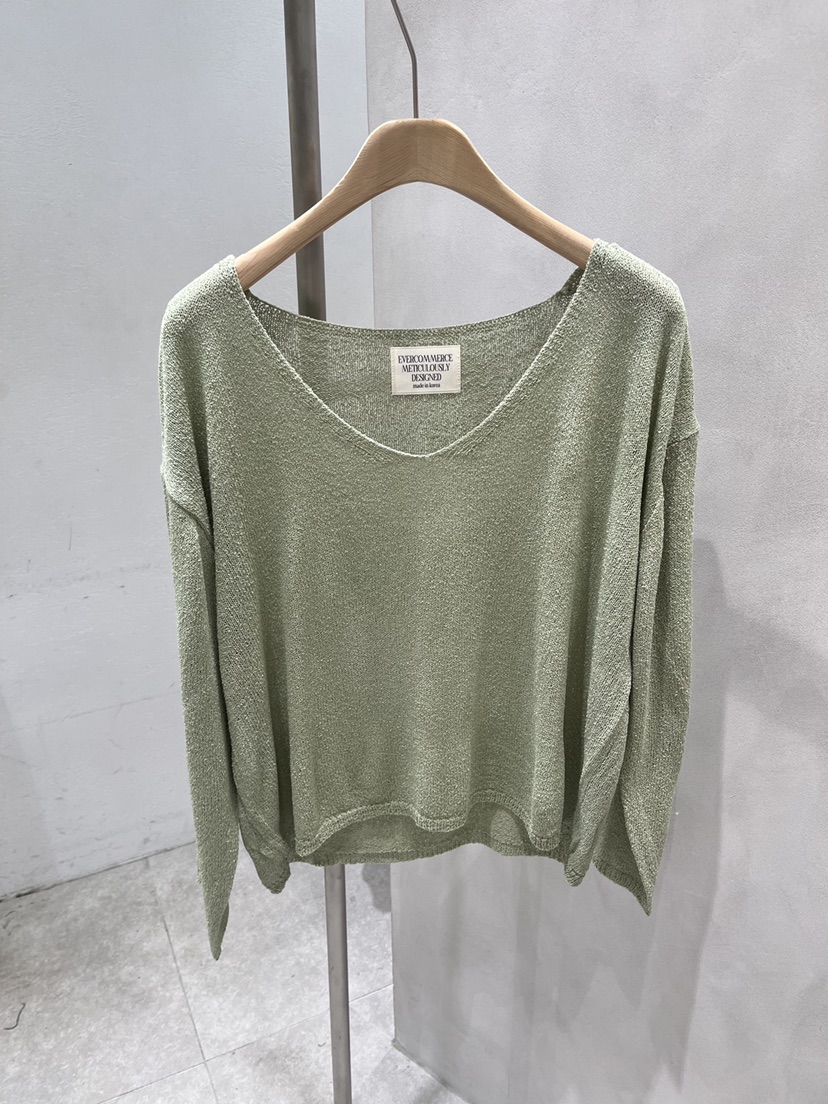 EVERCOMMERCE METICULOUSLY DESIGNED韓國東大門直郵女裝新款休閑針織衫EVERCOMMERCE METICULOUSLY DESIGNED針織衫圖色3