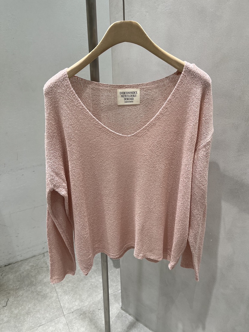 EVERCOMMERCE METICULOUSLY DESIGNED韓國東大門直郵女裝新款休閑針織衫EVERCOMMERCE METICULOUSLY DESIGNED針織衫圖色5