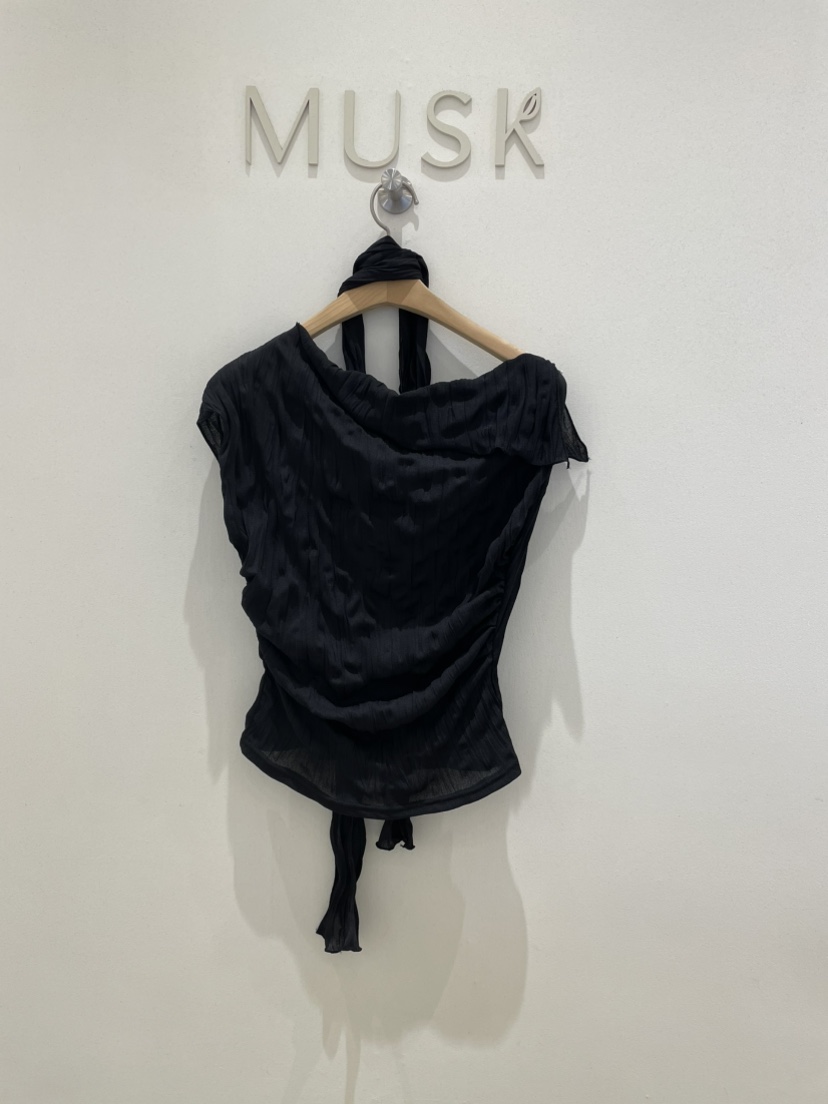 MUSK韓國東大門代購女裝新品推薦人氣熱賣職業26春夏T恤含脖帶MUSKT恤圖色4