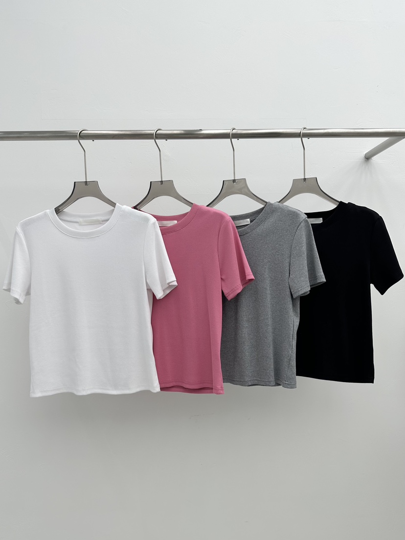 SEARE/PRETZEL韓國代購女裝新品休閑人氣職業時尚T恤羅紋SEARE/PRETZELT恤