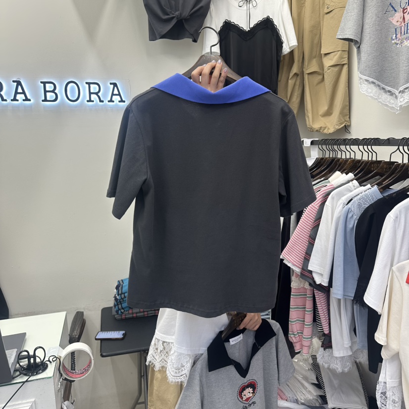 BORA BORA韓國直郵實拍女士新款人氣熱賣休閑職業26春夏T恤BORA BORAT恤