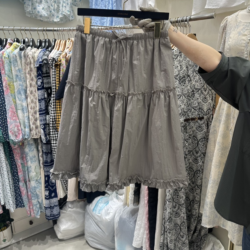 BIKINI韓國東大門直郵女裝新款休閑時尚26春夏半身裙中短裙BIKINI半身裙/中短裙圖色2