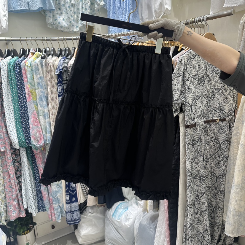 BIKINI韓國東大門直郵女裝新款休閑時尚26春夏半身裙中短裙BIKINI半身裙/中短裙圖色3