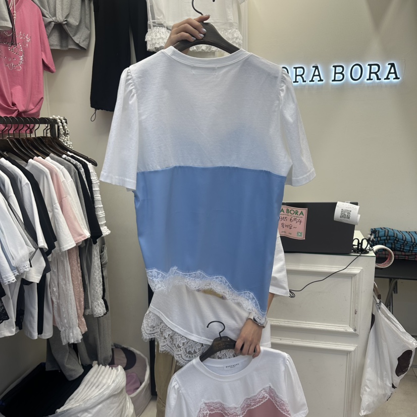 BORA BORA韓國直郵實拍女裝新品人氣推薦休閑襯衫蕾絲衫BORA BORA襯衫/蕾絲衫