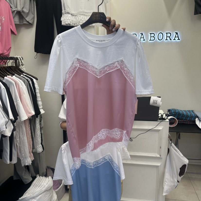 BORA BORA韓國直郵實拍女裝新品人氣推薦休閑襯衫蕾絲衫BORA BORA襯衫/蕾絲衫圖色1