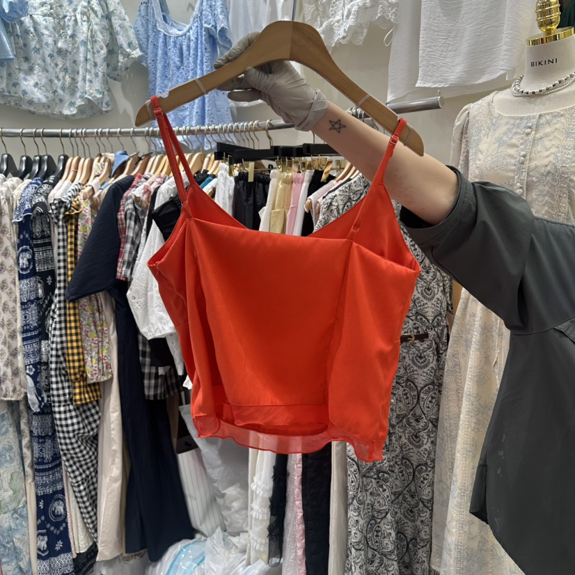 BIKINI韓國直郵實拍女裝新品時尚熱賣推薦26春夏吊帶背心BIKINI吊帶/背心