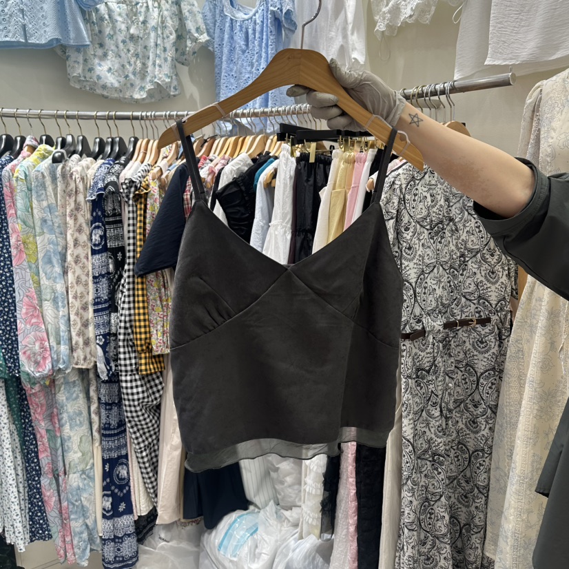 BIKINI韓國直郵實拍女裝新品時尚熱賣推薦26春夏吊帶背心BIKINI吊帶/背心圖色4