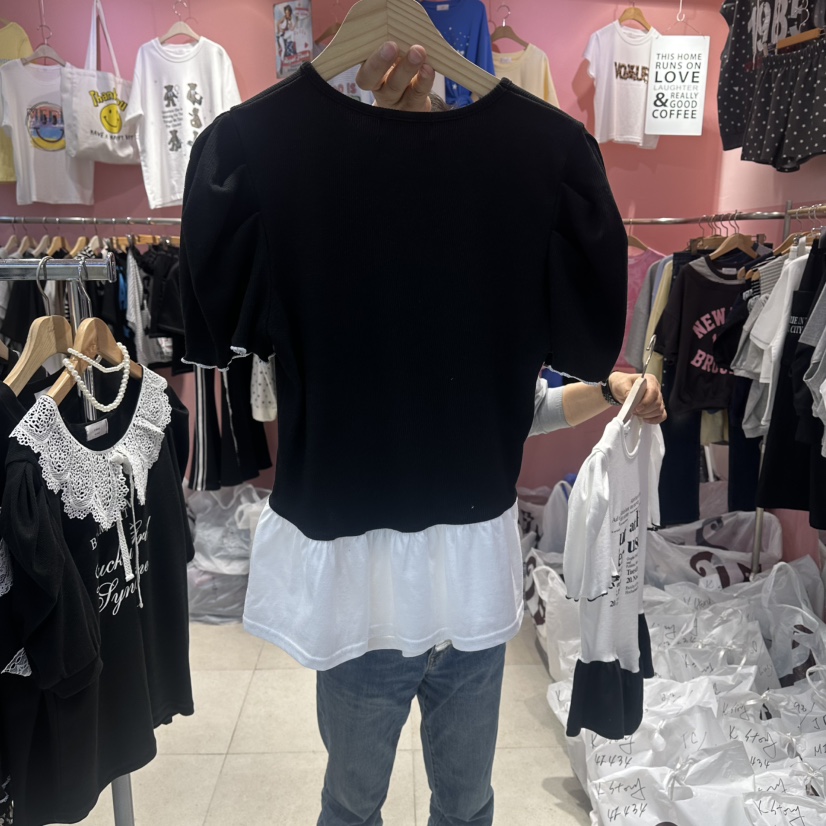 K STORY韓國東大門直郵女士新款時尚推薦職業休閑人氣T恤K STORYT恤