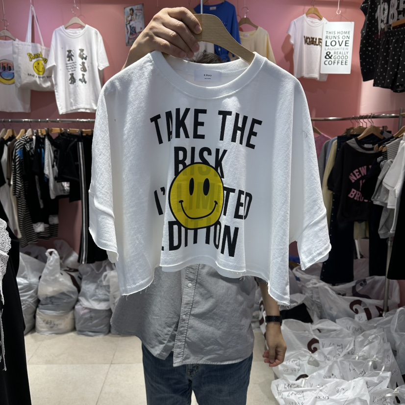 K STORY韓國東大門代購女士新款休閑熱賣時尚26春夏人氣T恤K STORYT恤圖色1