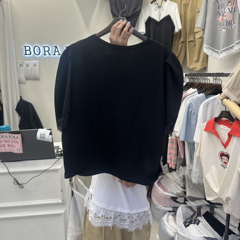 BORA BORA韓國直郵女士新款26春夏推薦時尚人氣職業休閑T恤BORA BORAT恤