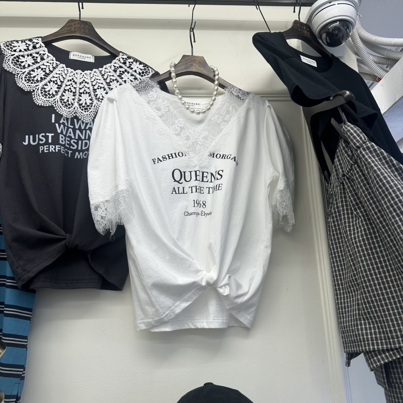 BORA BORA韓國直郵女士新款26春夏推薦時尚人氣職業休閑T恤BORA BORAT恤圖色1