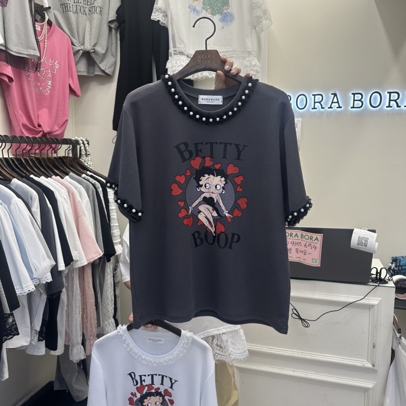 BORA BORA韓國東大門代購女士新款推薦26春夏時尚休閑T恤BORA BORAT恤圖色3