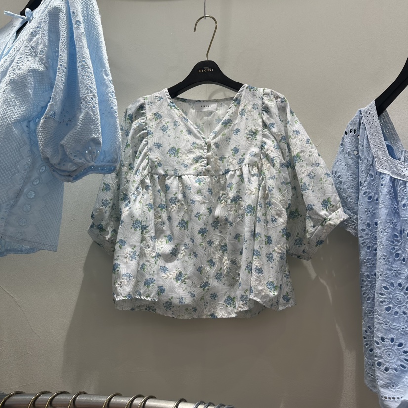 BIKINI韓國東大門直郵女裝新品熱賣推薦時尚休閑襯衫蕾絲衫BIKINI襯衫/蕾絲衫圖色1