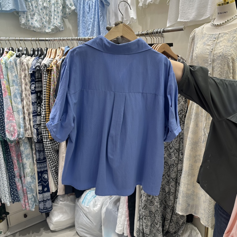 BIKINI韓國直郵女裝新品推薦時尚休閑熱賣職業襯衫蕾絲衫BIKINI襯衫/蕾絲衫