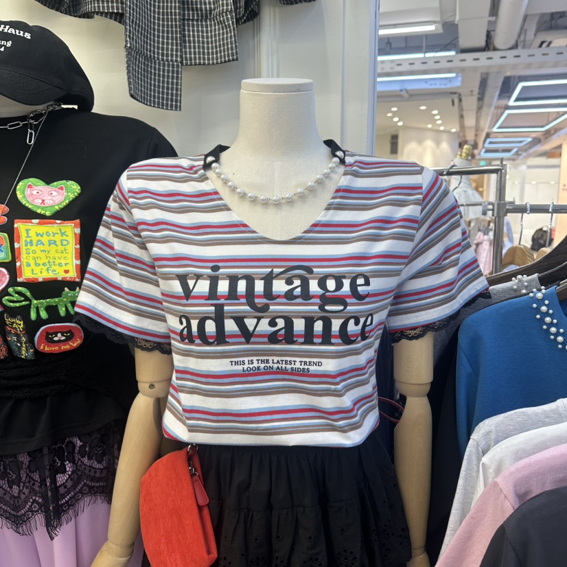 BORA BORA韓國東大門代購女裝新品熱賣推薦職業休閑時尚T恤BORA BORAT恤圖色1