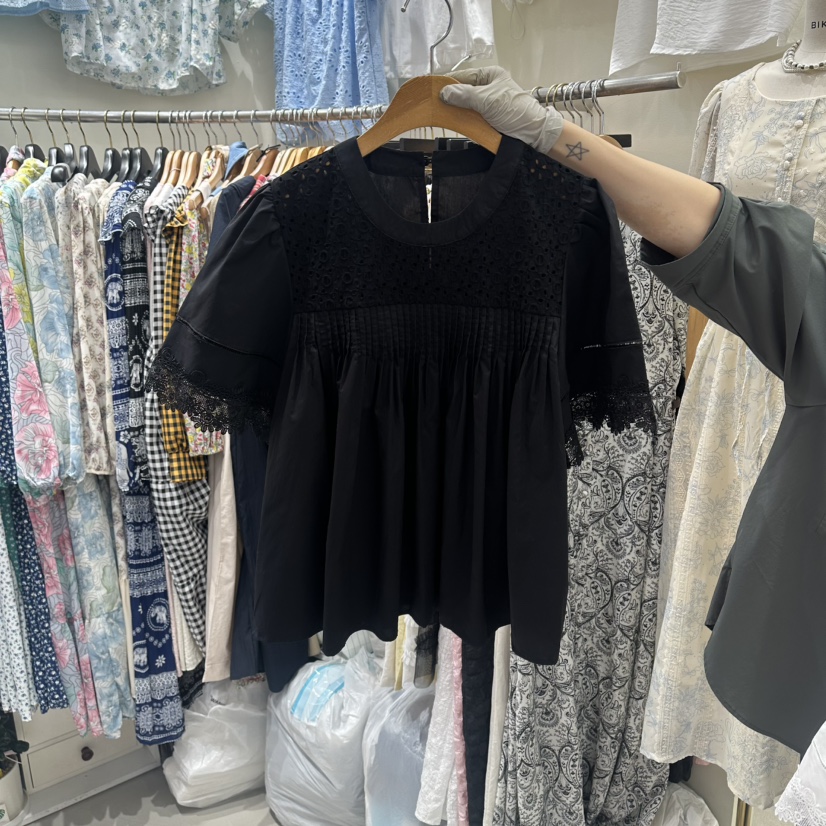 BIKINI韓國直郵實拍女裝新款26春夏推薦休閑熱賣襯衫蕾絲衫BIKINI襯衫/蕾絲衫圖色2