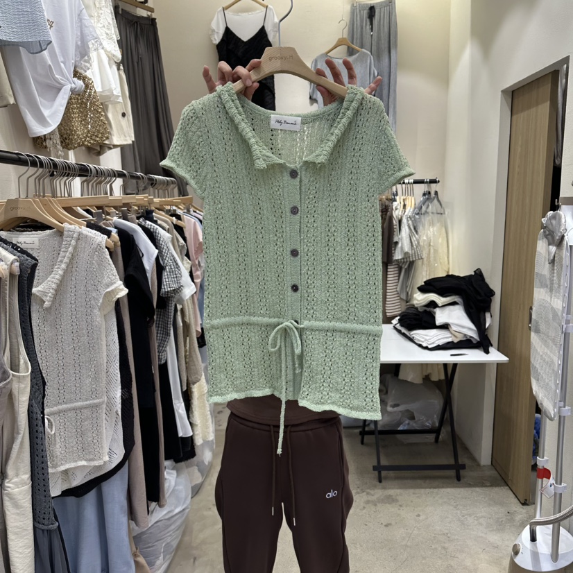 HOLYBANANA韓國東大門直郵女裝新款人氣職業推薦休閑針織衫groovy.H/HOLYBANANA針織衫圖色2