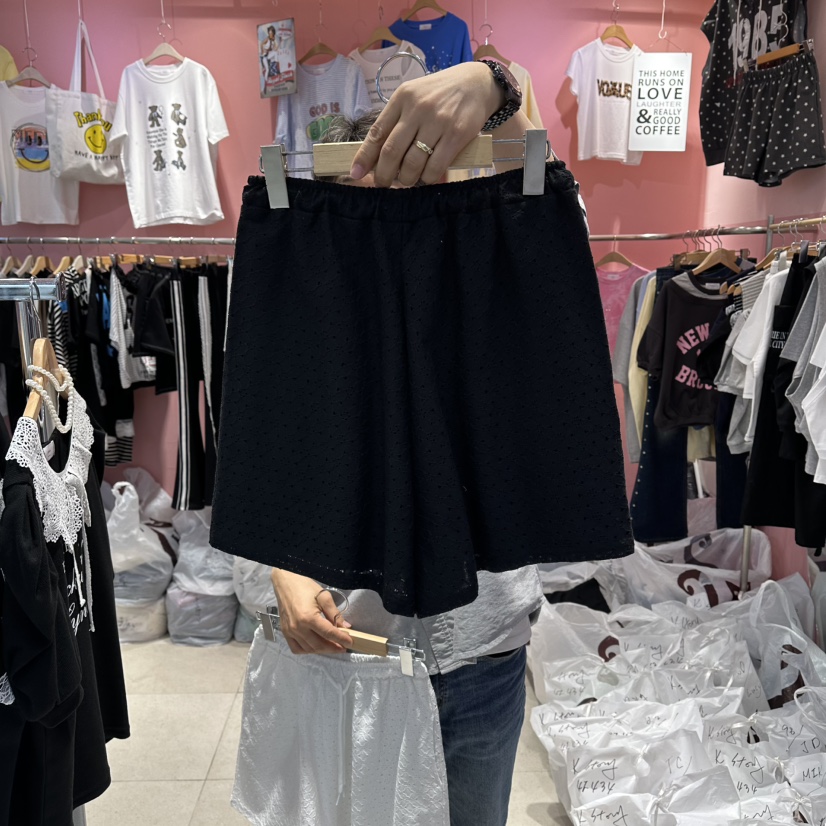 K STORY韓國代購女士新款休閑推薦熱賣人氣時尚短褲蕾絲K STORY短褲