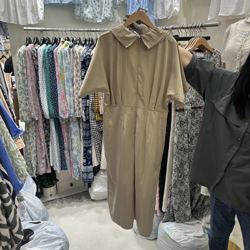 BIKINI韓國東大門直郵女士新品人氣推薦休閑連衣裙含腰帶BIKINI連衣裙