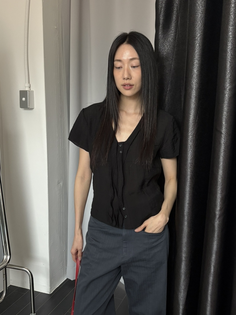 TORRE韓國直郵女士新款時尚職業休閑推薦真品熱賣襯衫蕾絲衫TORRE襯衫/蕾絲衫