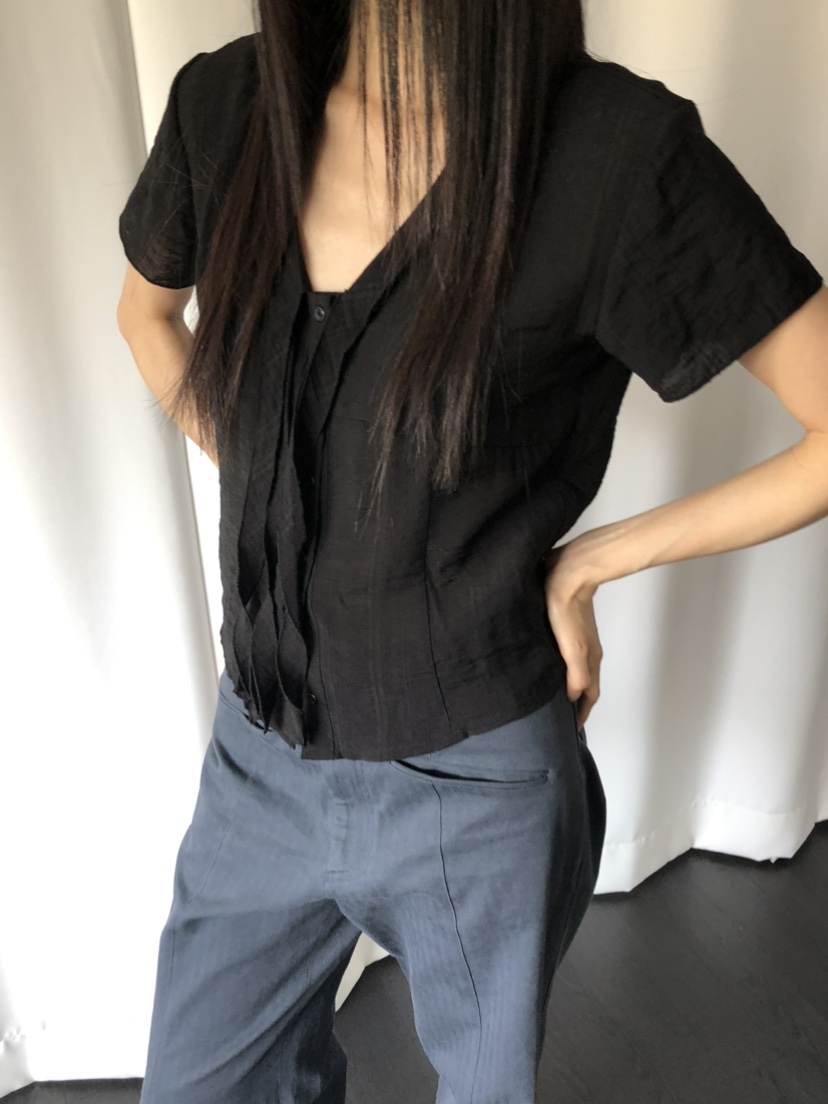 TORRE韓國直郵女士新款時尚職業休閑推薦真品熱賣襯衫蕾絲衫TORRE襯衫/蕾絲衫