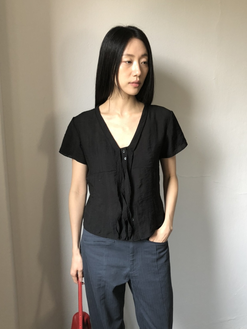 TORRE韓國直郵女士新款時尚職業休閑推薦真品熱賣襯衫蕾絲衫TORRE襯衫/蕾絲衫