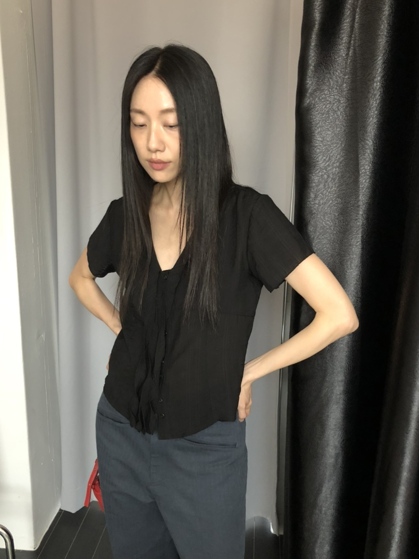 TORRE韓國直郵女士新款時尚職業休閑推薦真品熱賣襯衫蕾絲衫TORRE襯衫/蕾絲衫