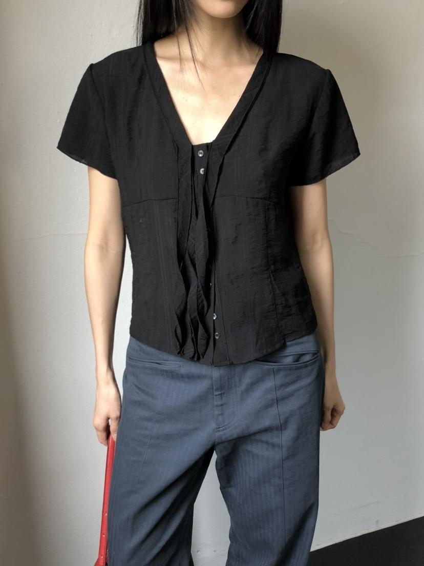 TORRE韓國直郵女士新款時尚職業休閑推薦真品熱賣襯衫蕾絲衫TORRE襯衫/蕾絲衫圖色2