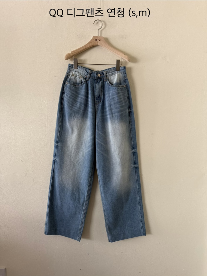 MENG東大門代購女士新品26春夏推薦真品職業休閑時尚牛仔褲MENG牛仔褲圖色1