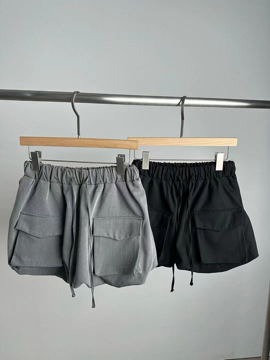 BLACK LINE韓國直郵實拍女裝新款26春夏休閑熱賣短褲口袋BLACK LINE短褲