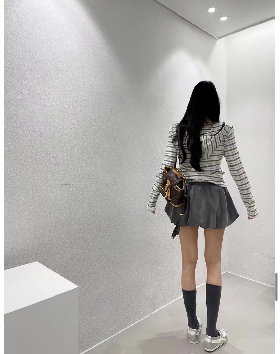 BLACK LINE韓國直郵實拍女裝新款26春夏休閑熱賣短褲口袋BLACK LINE短褲