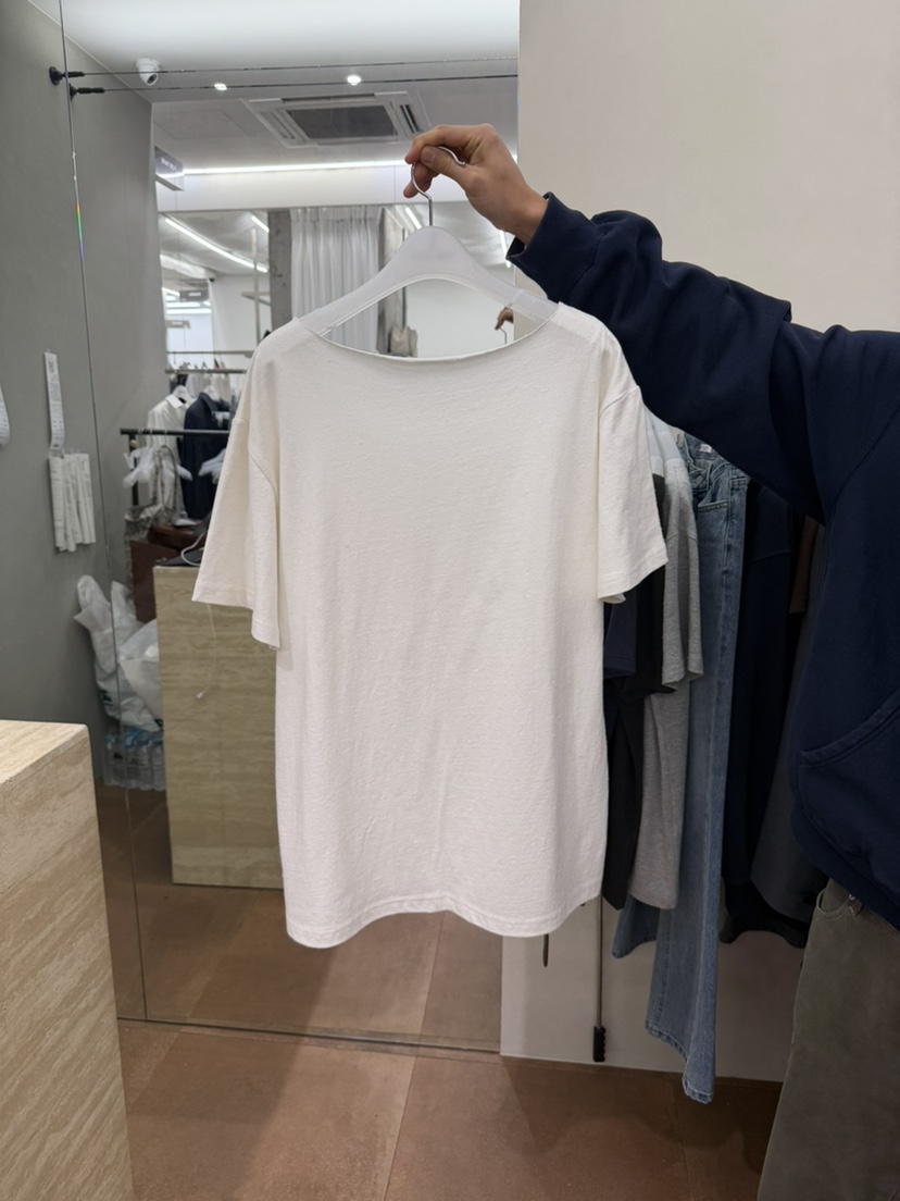 FOR TAPE韓國直郵實拍女士新品人氣26春夏職業推薦T恤露肩FOR TAPET恤