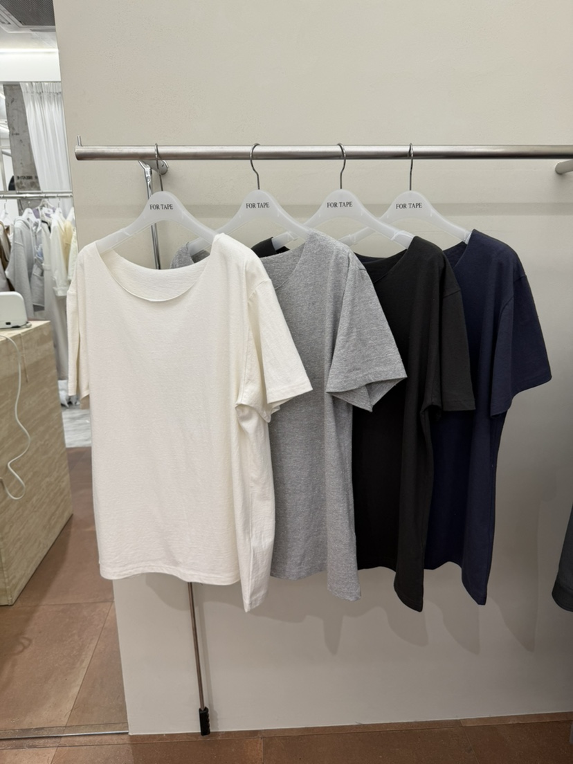 FOR TAPE韓國直郵實拍女士新品人氣26春夏職業推薦T恤露肩FOR TAPET恤