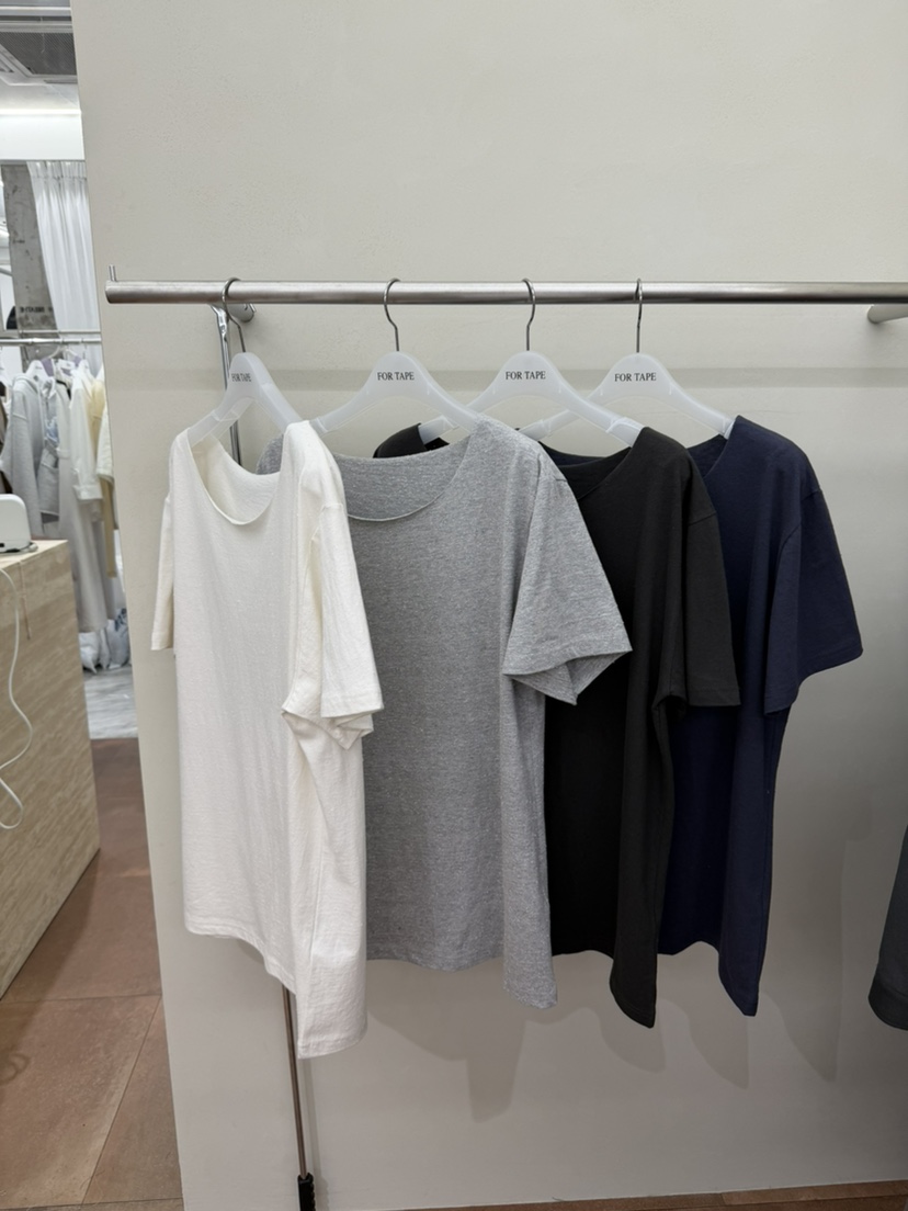 FOR TAPE韓國直郵實拍女士新品人氣26春夏職業推薦T恤露肩FOR TAPET恤