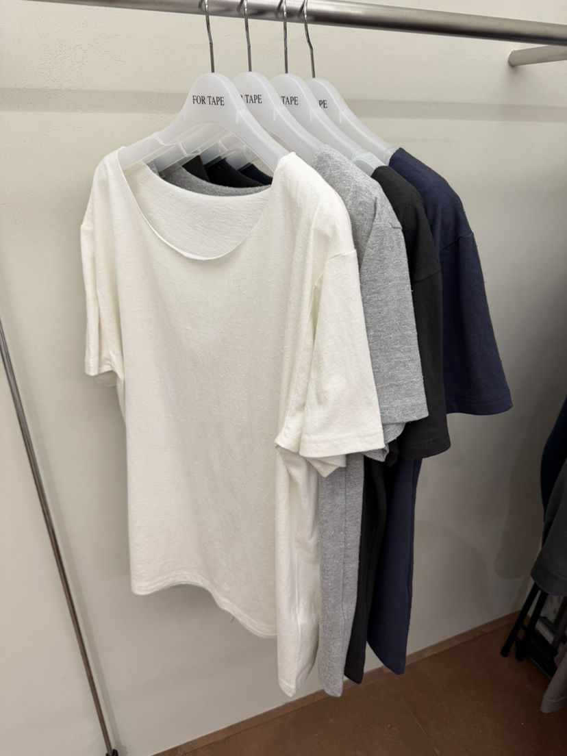 FOR TAPE韓國直郵實拍女士新品人氣26春夏職業推薦T恤露肩FOR TAPET恤