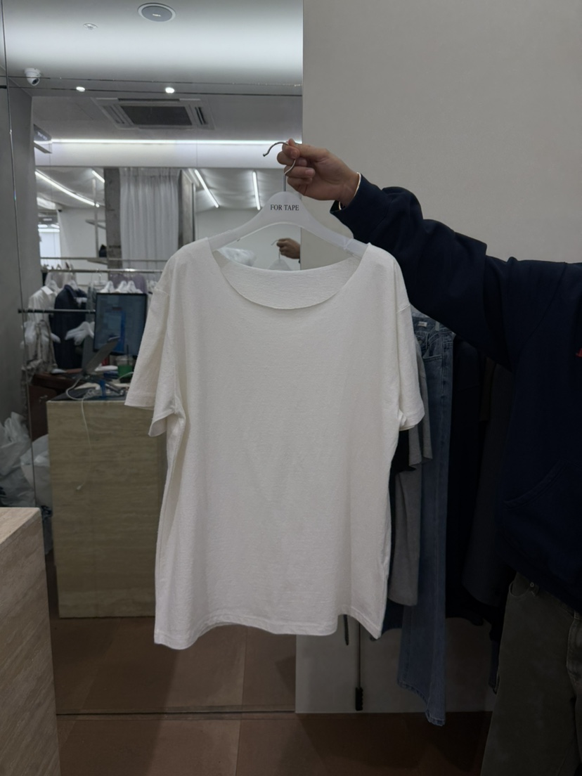 FOR TAPE韓國直郵實拍女士新品人氣26春夏職業推薦T恤露肩FOR TAPET恤圖色1