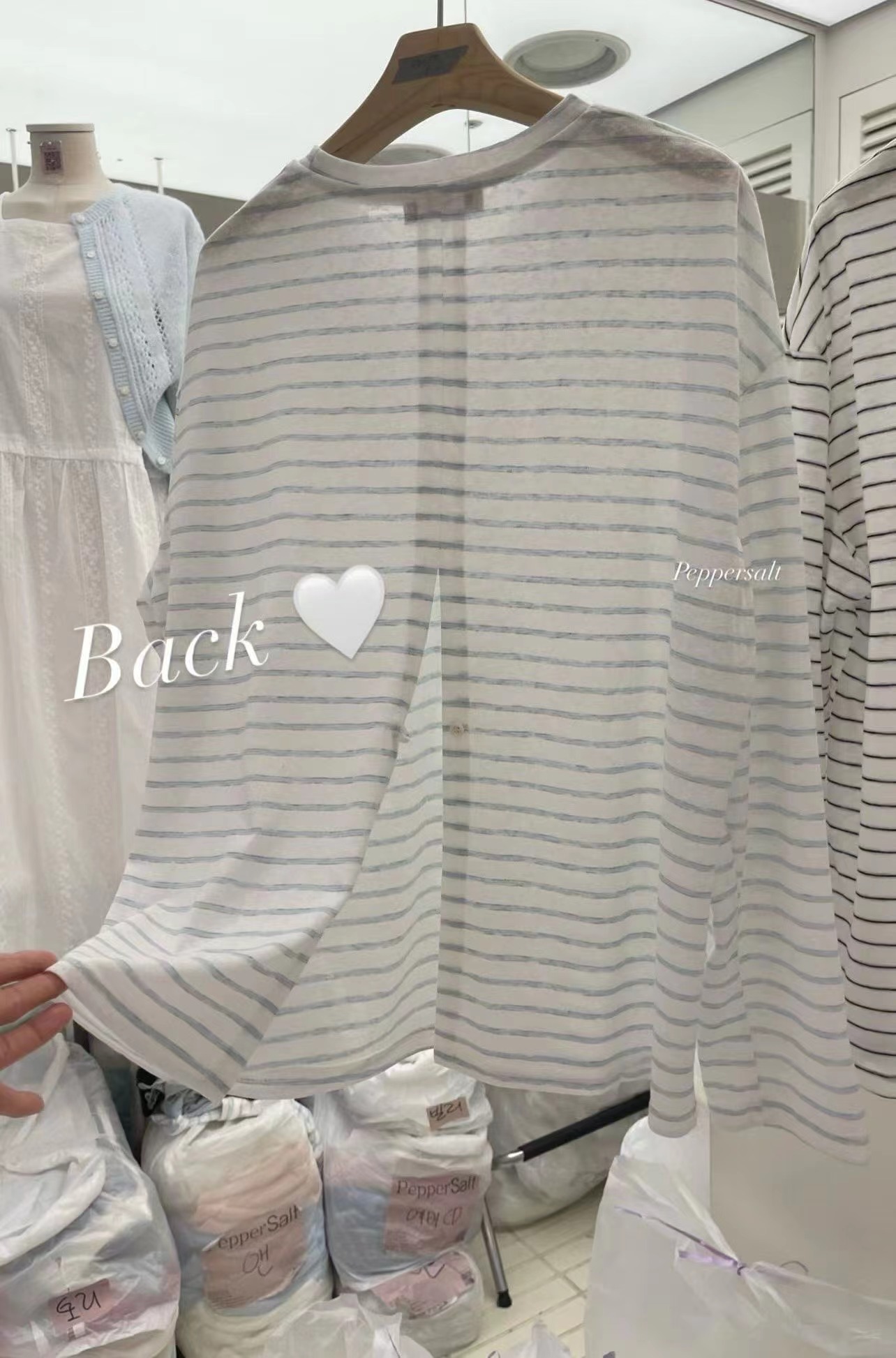 PEPPER 페페韓國東大門代購女士新款休閑26春夏人氣長袖T恤PEPPER-SEOUL長袖T恤