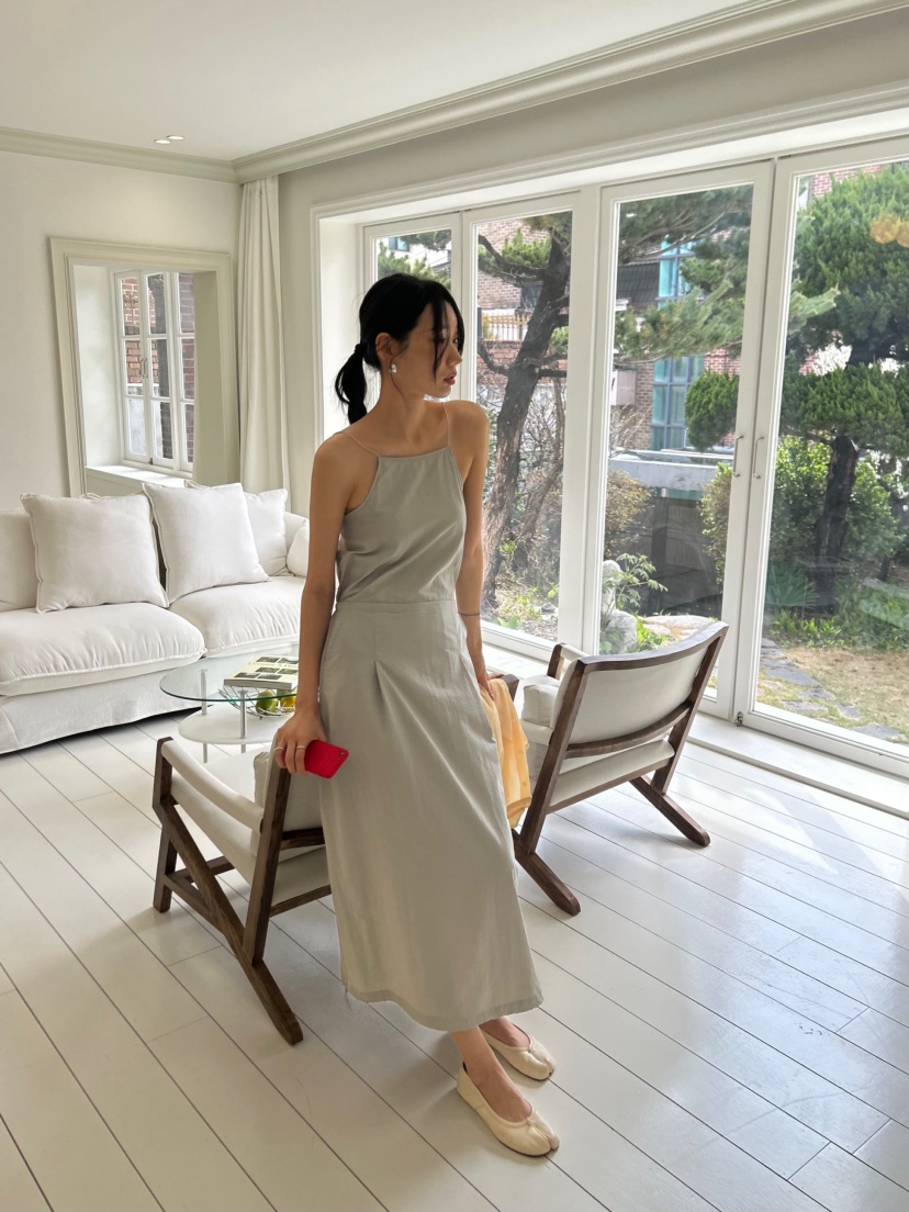 ME MO韓國直郵女士新款時尚26春夏人氣推薦休閑職業連衣裙ME MO連衣裙